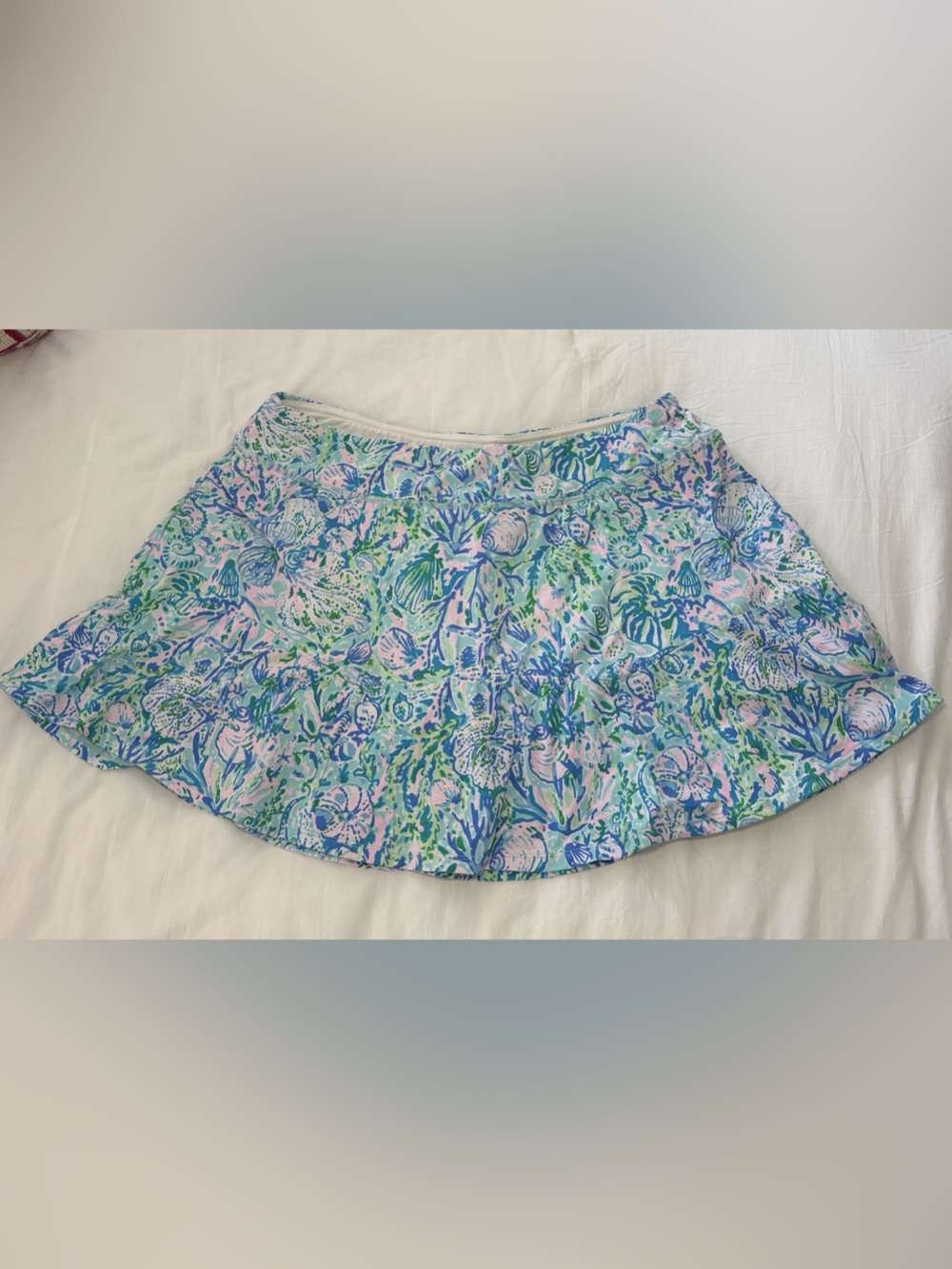 Lilly Pulitzer UPF 50+ Luxletic Corrine Skort Blue & Green Large